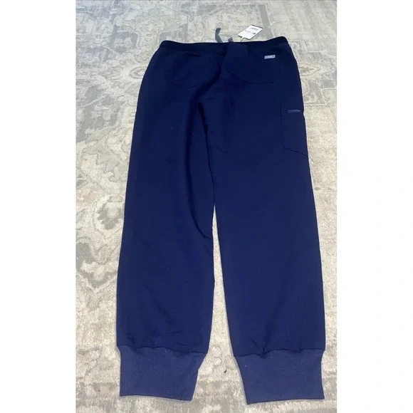New figs womens size small Navy Blue zamora jogger Pants Scuba - Picture 3 of 8